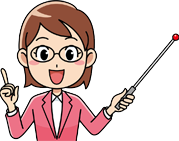 説明する女性